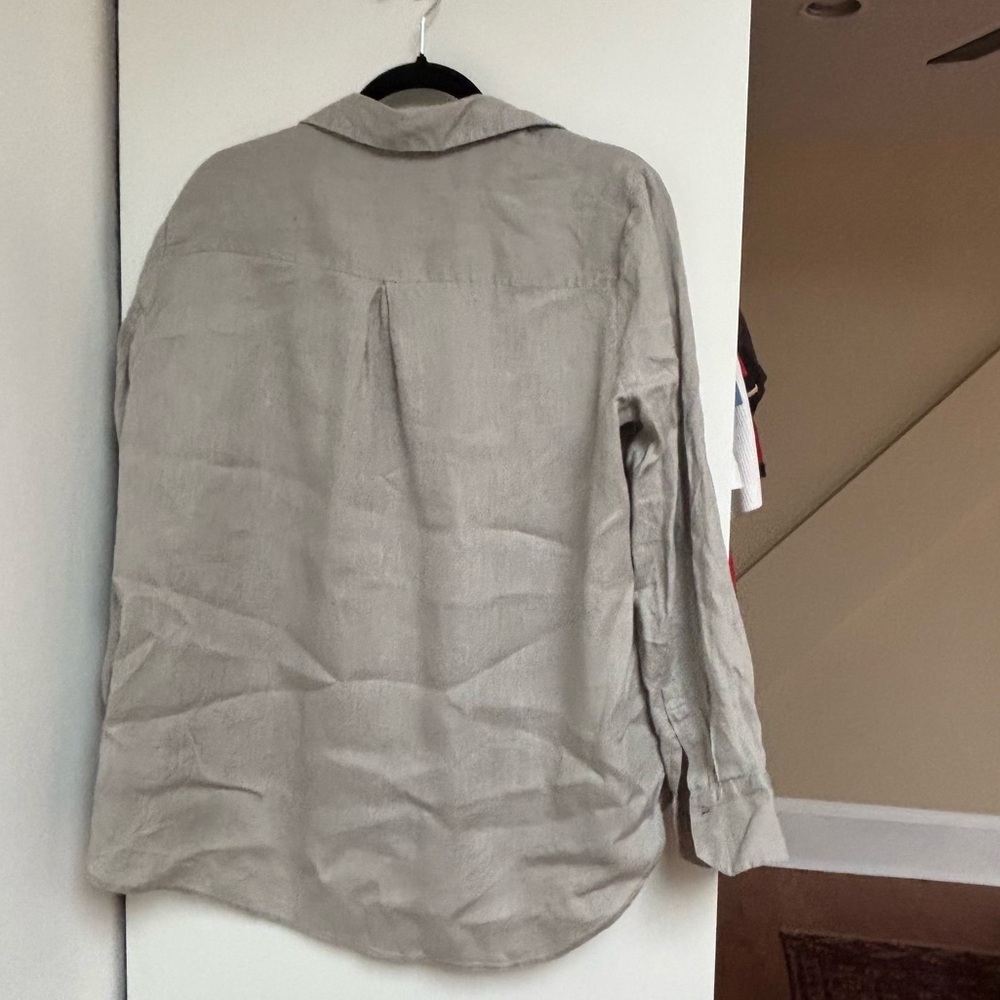 Gray Button-Up Shirt - Picture 3 of 3